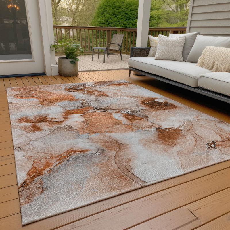 Tapis intérieur / extérieur Kinslee, Rectangle 9 pi x 12 pi