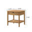 Table de chevet avec tablette Vichy, noyer clair