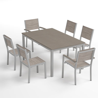 Travira 6 - Person Patio Dining Set with Rectangular Table