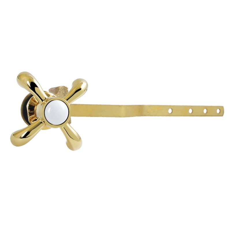 Kingston Brass French Country Front Mount Toilet Tank Lever, Polished Brass