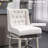 Counter Height Bar Stools Set Of 2, 180 Degree Swivel Barstools, Seat Height Bar Chairs With Solid Wood Footrests And Button Tufted Design-72328554-72328557