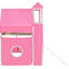Lit mezzanine simple rose avec tente et tour, pin de haute qualité, apparence semblable, sous-espace pour les ballons, construction solide, style élégant, gants de rangement spacieux