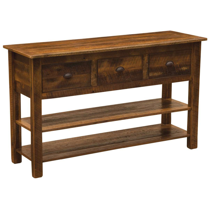 Console à trois tiroirs Fireside Lodge Barnwood