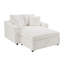 Chaise longue d'intérieur avec coussins et espace de rangement caché pour le salon, la chambre à coucher-131127797