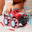 Jeu de 3 camions monstres avec roues à DEL clignotantes