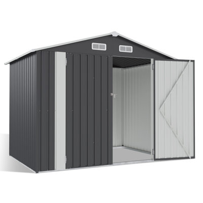 8 ft. W x 6 ft. D Metal Storage Shed