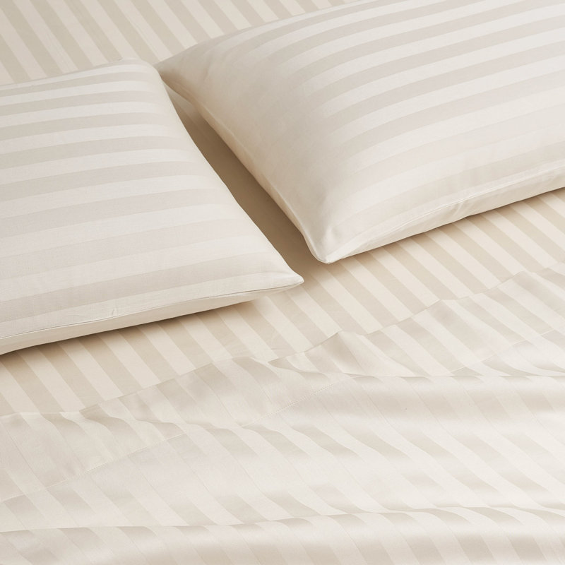 The Sheet Lab Regal Dreams Sheet Sets, Beige, Full Sheet Set with 2 Pillowcases