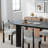 33.5"W×30"H Oval Wood Dining Table Kitchen Table with 4 Legs-1390004148-1390004151