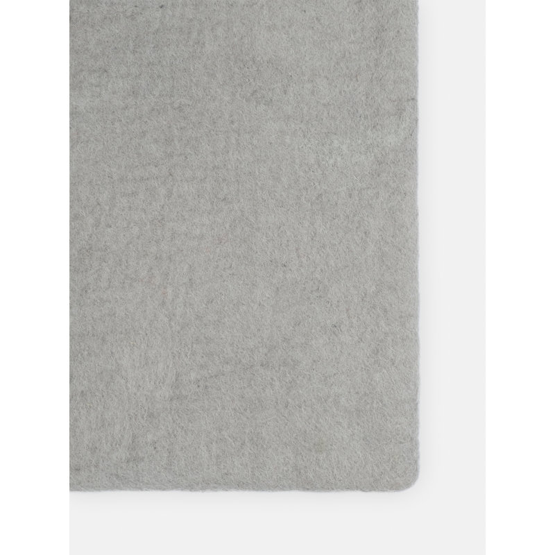 Solid Colour Wool Hand Woven Area Rug, Rectangle 120 x 170cm