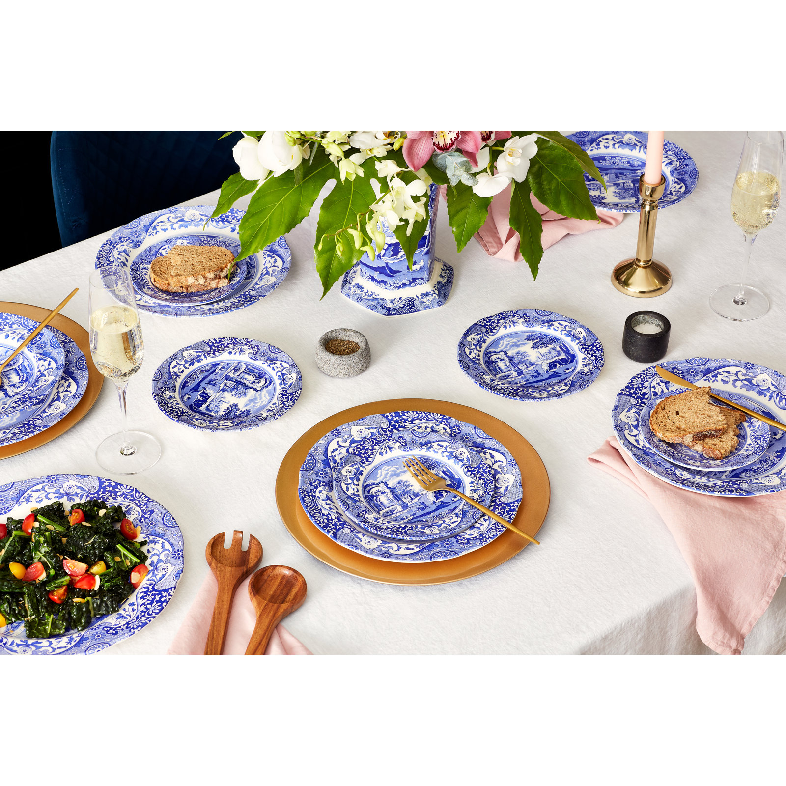 Spode Blue Italian Square Dish