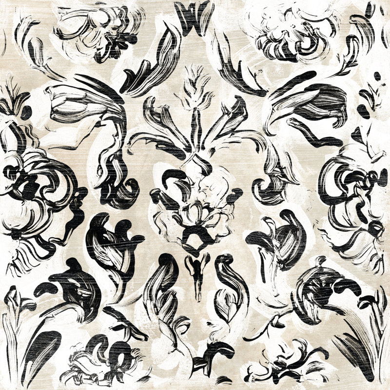Parchment Brocade III by June Erica Vess - Wrapped Canvas Painting, 91cm H x 91cm W