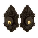 Nostalgic Warehouse Victorian Plate Double Cylinder Deadbolt