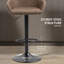 Morganti Swivel Upholstered Adjustable Height Counter Stool with Metal Frame-297942073
