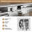 Aluminum Frame Double Sliding Shower Door, 1/4" (6Mm) Clear Tempered Glass With Explosion-Proof Film, Dual Stainless Steel Handles-118574501