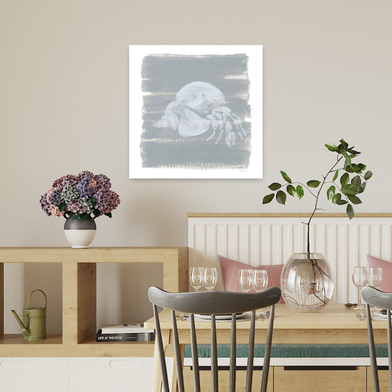 Crabe doux ermite, art côtier du crabe, H 18 po x l 18 po