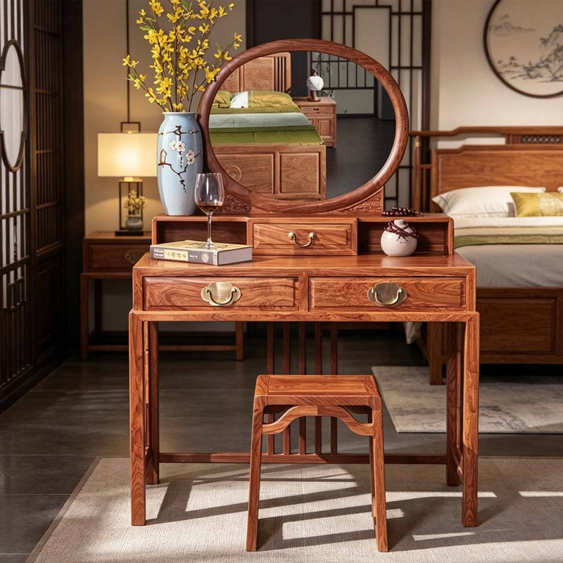 Retro style indoor dressing table