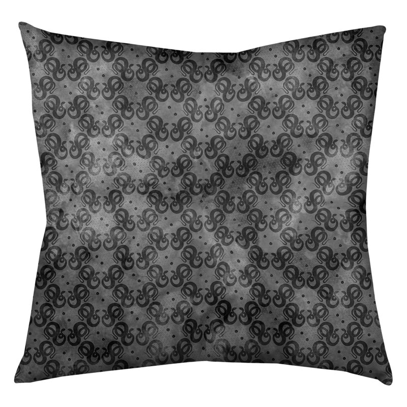 Coussin de sol Katelyn Elizabeth, 26 po x 26 po, Noir