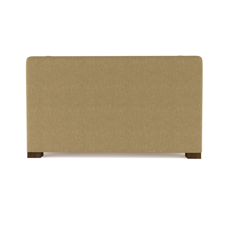 Crosby Slope Arm Loveseat, 32.5" H x 60" W x 43" D, Box Weave Linen Marzipan, Weathered