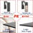 Nansi Glass Coffee Table, Living Room Table and Center table with 2-Tier Storage Shelves, Modern Design with Metal Legs-668251733-609384737
