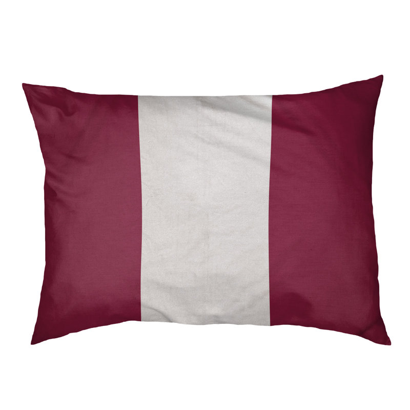 Oreiller Oklahoma, Grand (l 40 po x P 30 po x H 6,5 po), Maroon