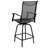 Corchado All-Weather PVC-Coated Polyester Swivel Patio Bar Height Stools with High Back and Armrests-1722881028
