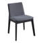 Ensemble de deux chaises d'appoint en tissu gris anthracite et noir-539729808-539729809