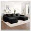 Canapé modulaire à 3 places en forme de U sans os, canapé modulaire Cloud avec assise profonde, canapé modulaire moderne à 3 places avec coussins décoratifs et 2 repose-pieds mobiles-698830538-698830541-698830544