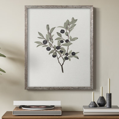 Impression florale vintage encadrée CLXV - bois massif