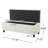 Ottoman Bench With Storage, White Boucle Surface, Rubber Wood Legs, 300 Lbs Capacity