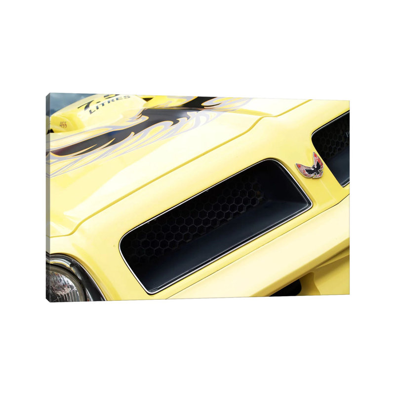 1976 Pontiac Trans Am, Front End Detail by Clive Branson - Wrapped Canvas Print