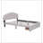 Upholstered Platform Bed with Drawer-2061072826