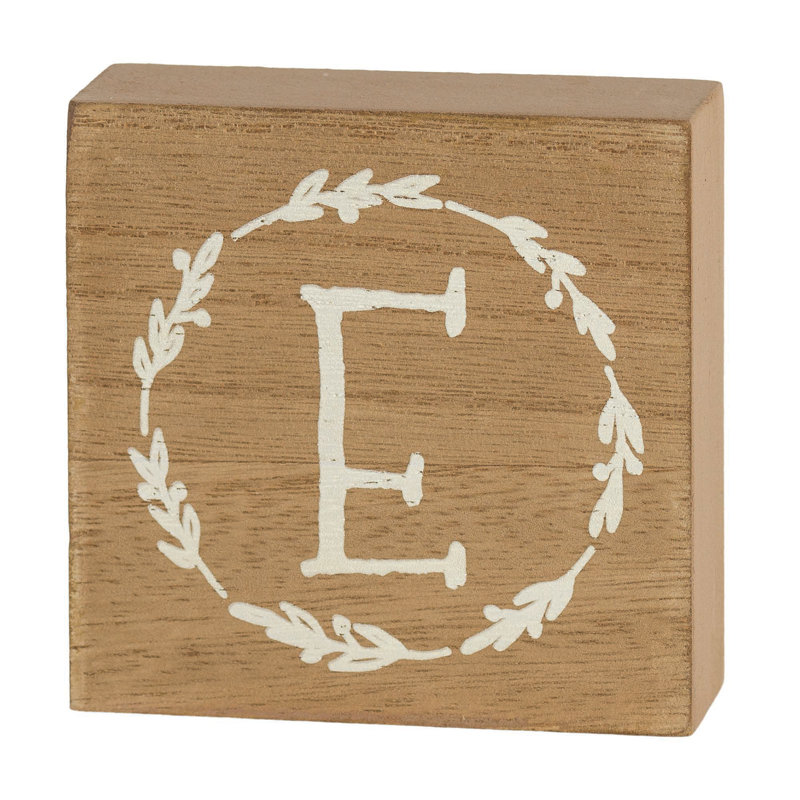 Plaque décorative «E» Bozhana, E