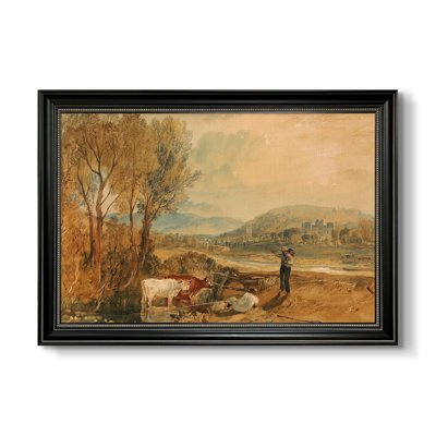 Château de Lulworth, Dorset, v. 1820-J.M.W. Turner - Toile encadrée sur mesure