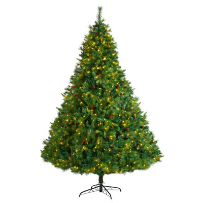 96' H Lighted Artificial Pine Christmas Tree