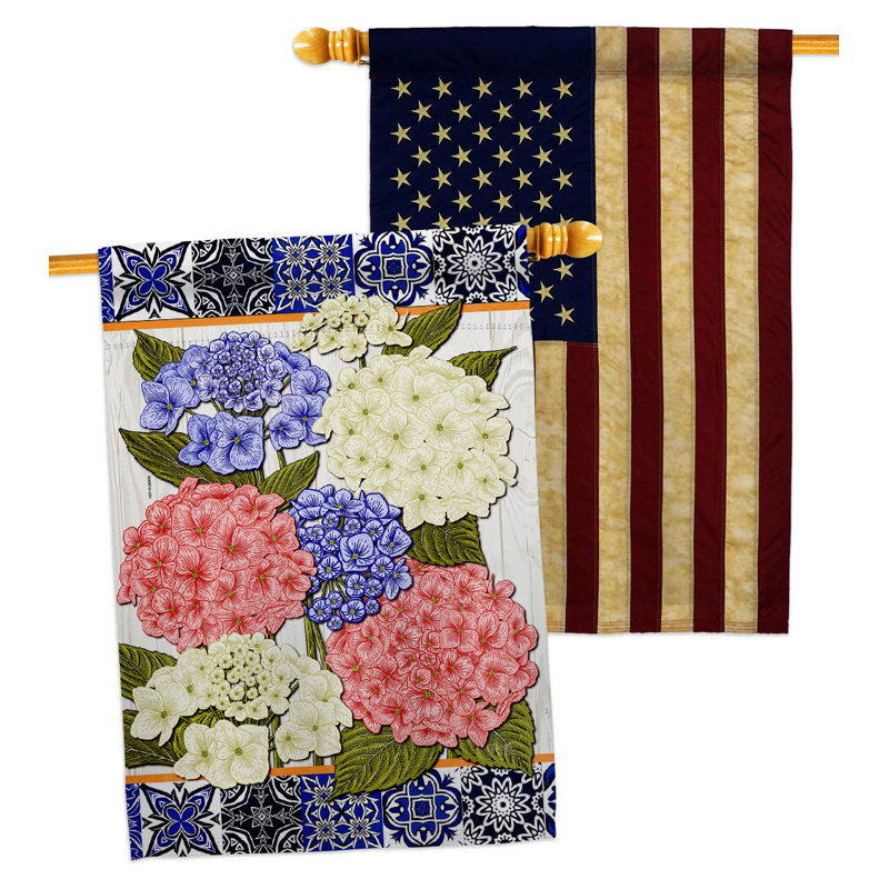 Double Sided 40'' H x 28'' W Polyester House Flag