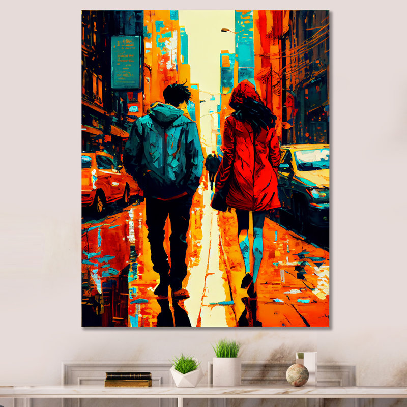Art mural sur toile New York Love I - City New York, H 44 po x l 34 po x P 1,5 po, Toile tendue