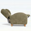 Chaise multifonctionnelle, dossier incurvé, salon et bureau-131240846