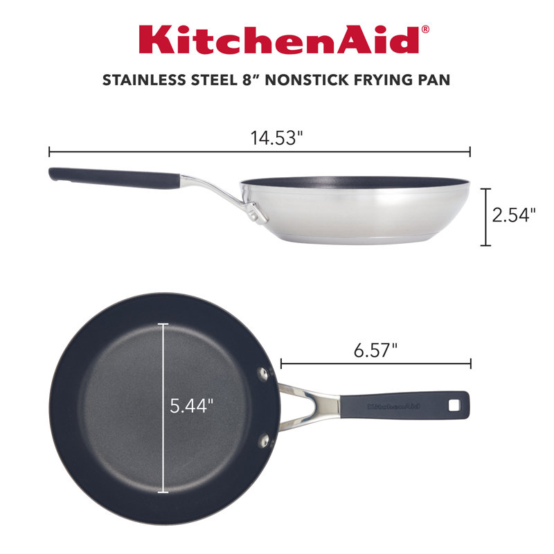 Poêle à frire / poêle KitchenAid, Poêle à frire de 8 po,