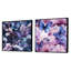 Lavande motif de papillons flottants - ensemble de 2 animaux papillons carrés-1489101440-1489101441