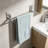 No Drill Adhesive Towel Bar - Strong Stick On Towel Rack for Bathroom, Kitchen, Living Room - Premium Brushed Stainless Steel - Easy Installation, No Tools Needed