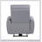 Jeromie Gray Synthetic Leather Power Motion Recliner With USB And Type C Charging Ports For Ultimate Comfort And Convenience