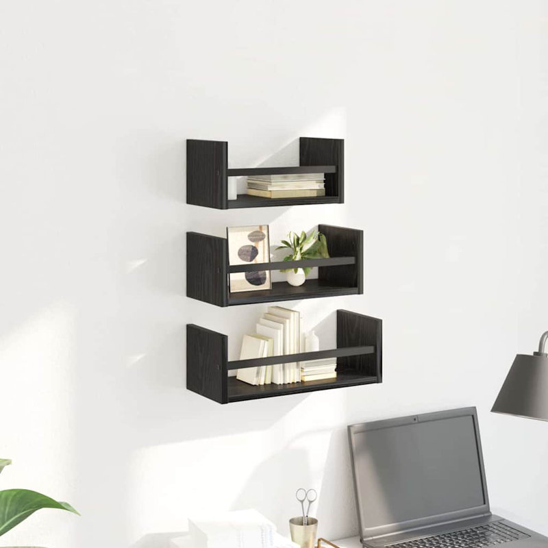 Floating Shelf, Black Oak
