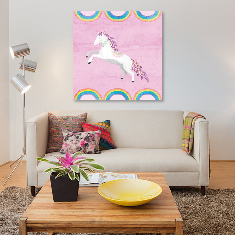 « arc-en-ciel », art sur toile, H 12 po x l 12 po x P 1,5 po, Toile tendue