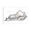 Kentucky In Black And White - Print on Canvas-2109173004-2109173005