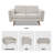 62.2'' Wide Upholstered Loveseat With Solid Wood Legs-1305691321