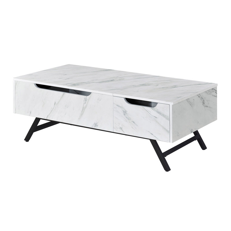 Table basse à plateau relevable