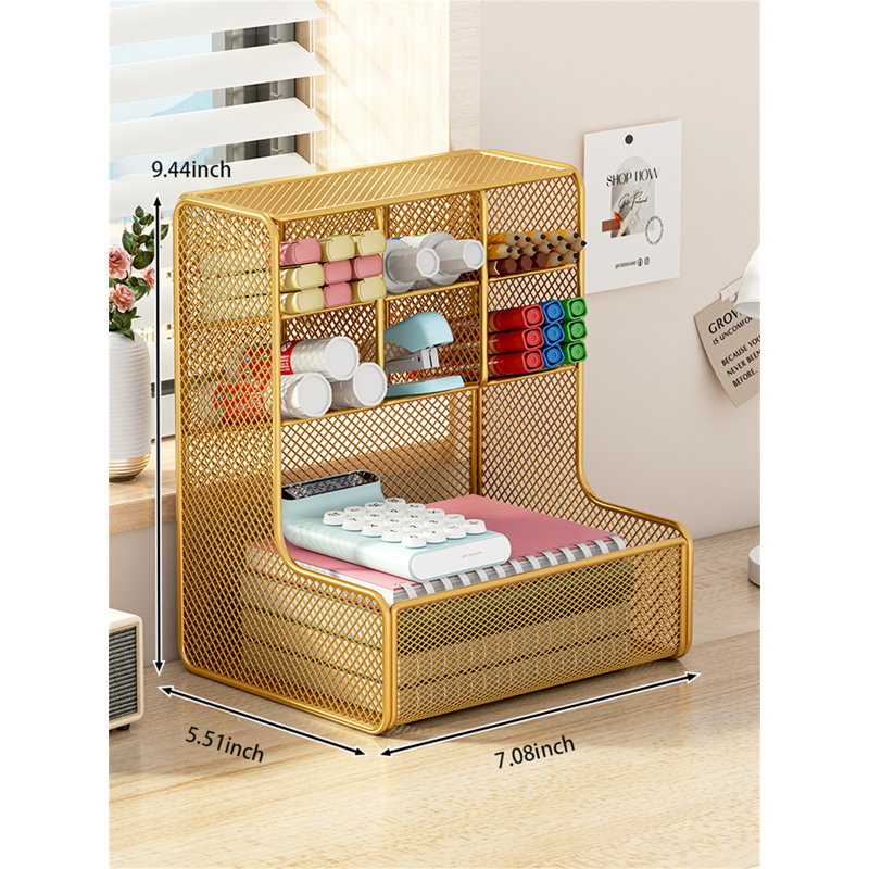 Tablette de bureau, porte-documents de bureau, Or