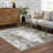 Liveree Abstract Design Modern Gray/Beige Area Rug-273373246