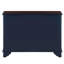 Table d'entrée bleu marine et brune marine avec tablette de rangement, tablette amovible personnalisable de 40 po