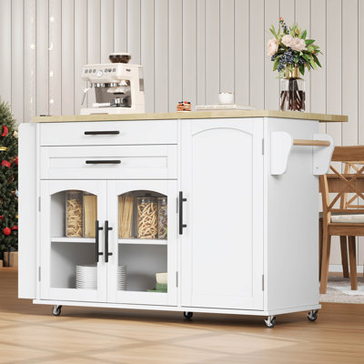 140 cm W Kitchen Island with Top